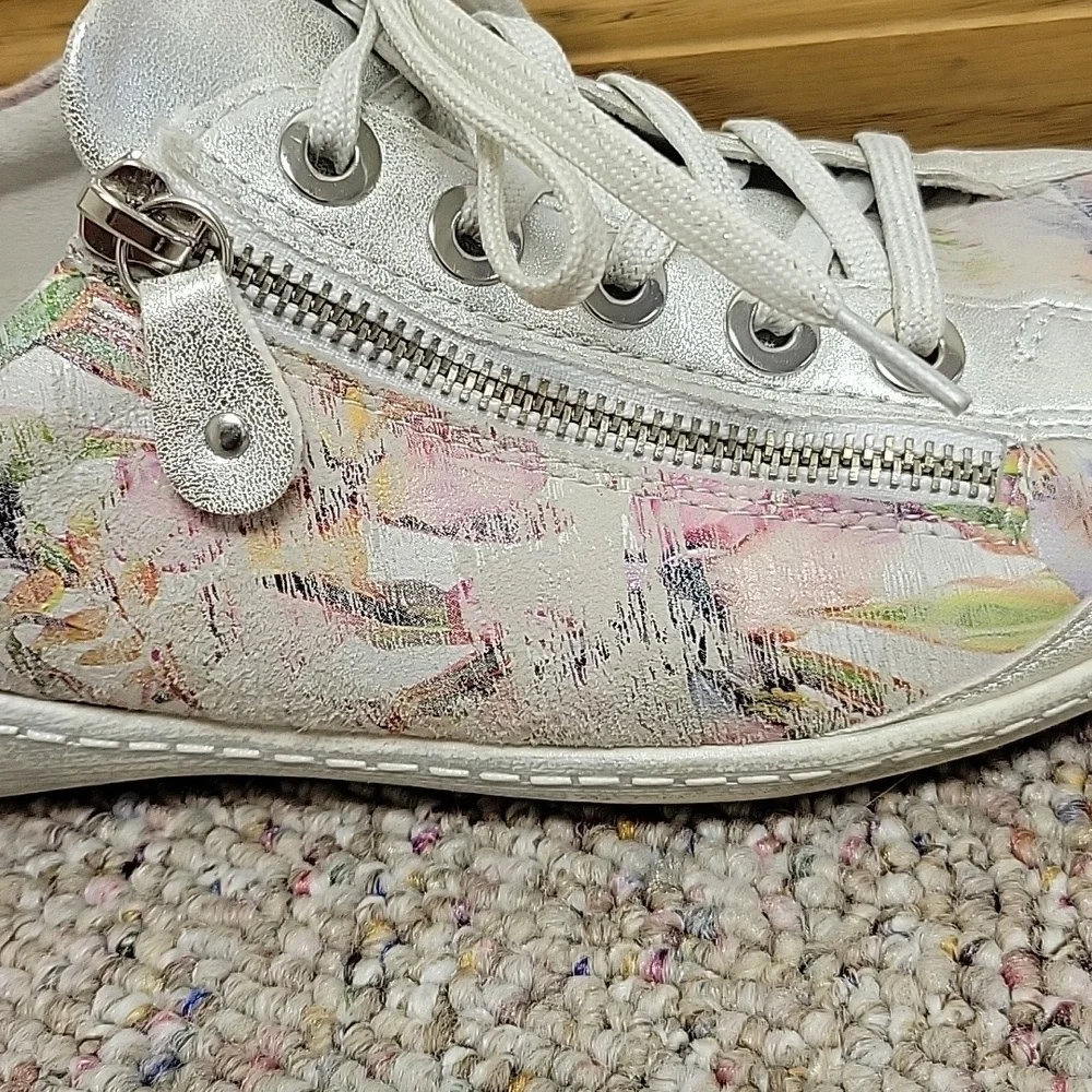 Remonte Liv2 In Ice/Multiflower Soft Insole Sneakers, Women's 40 (8.5)
